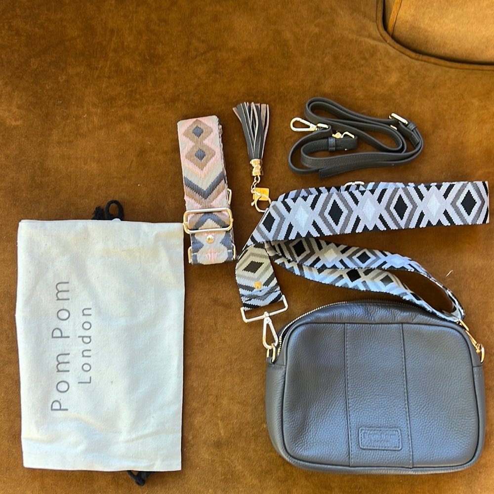 Pom Pom Crossbody Bag